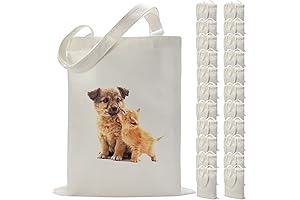 36 Pack Sublimation Canvas Tote Bags for Groceries, Weddings, Parties, and Personalized DIY Projects