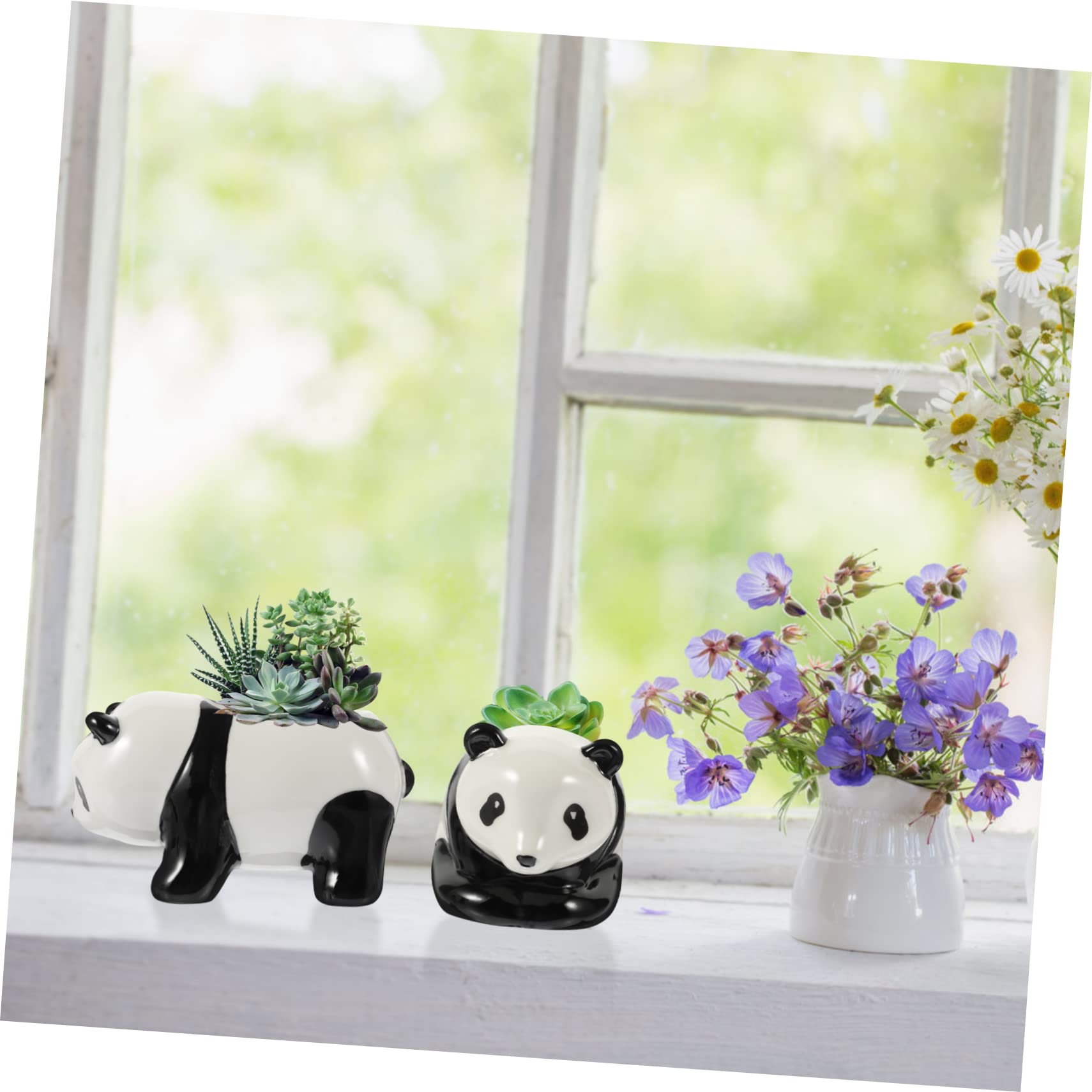 Miniaturowe Doniczki Na Kaktusy Zestaw 3 Ceramicznych Doniczek Bonsai W Kształcie Uroczych Zwierzątek