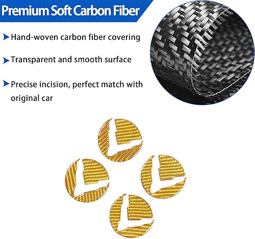 Miniatura 9 de Calcomanía de fibra de carbono suave para rueda de Chevrolet Corvette C8 2020-2024, calcomanía para moldura de cubo de rueda de automóvil, 8