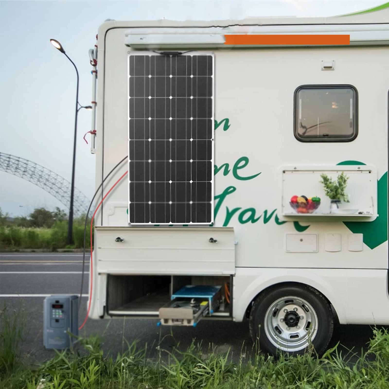 Elastyczny panel słoneczny Monokrystaliczny panel krzemowy, panel fotowoltaiczny o mocy 100 W, panel słoneczny na dachu (100W)