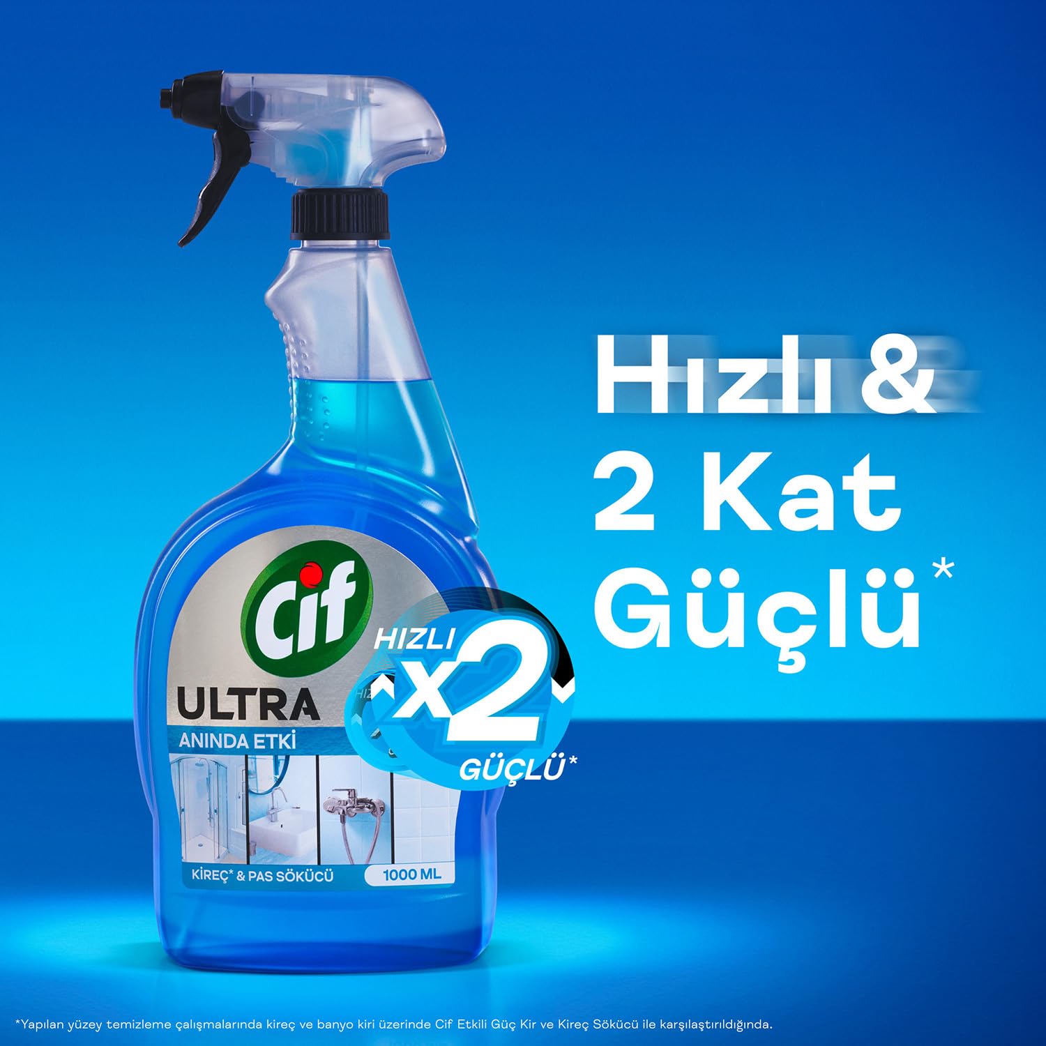 Cif Ultra Sprey Kireç ve Pas Sökücü 1000 ml