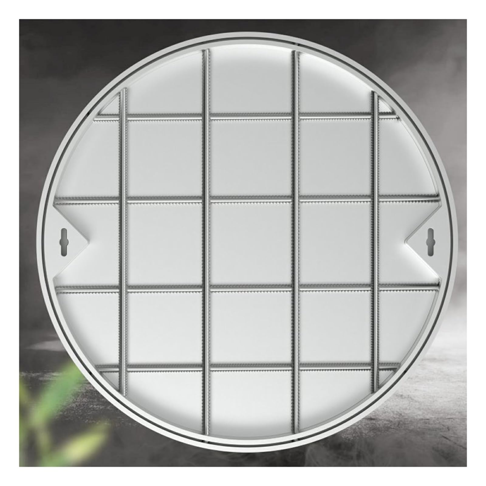 GJMSSMY Stainless Steel Manhole Cover Invisible, Recessed Round Septic Tank Cover with Base, Commercial Recessed Sewage Basin, Garden Yard Septic Tank