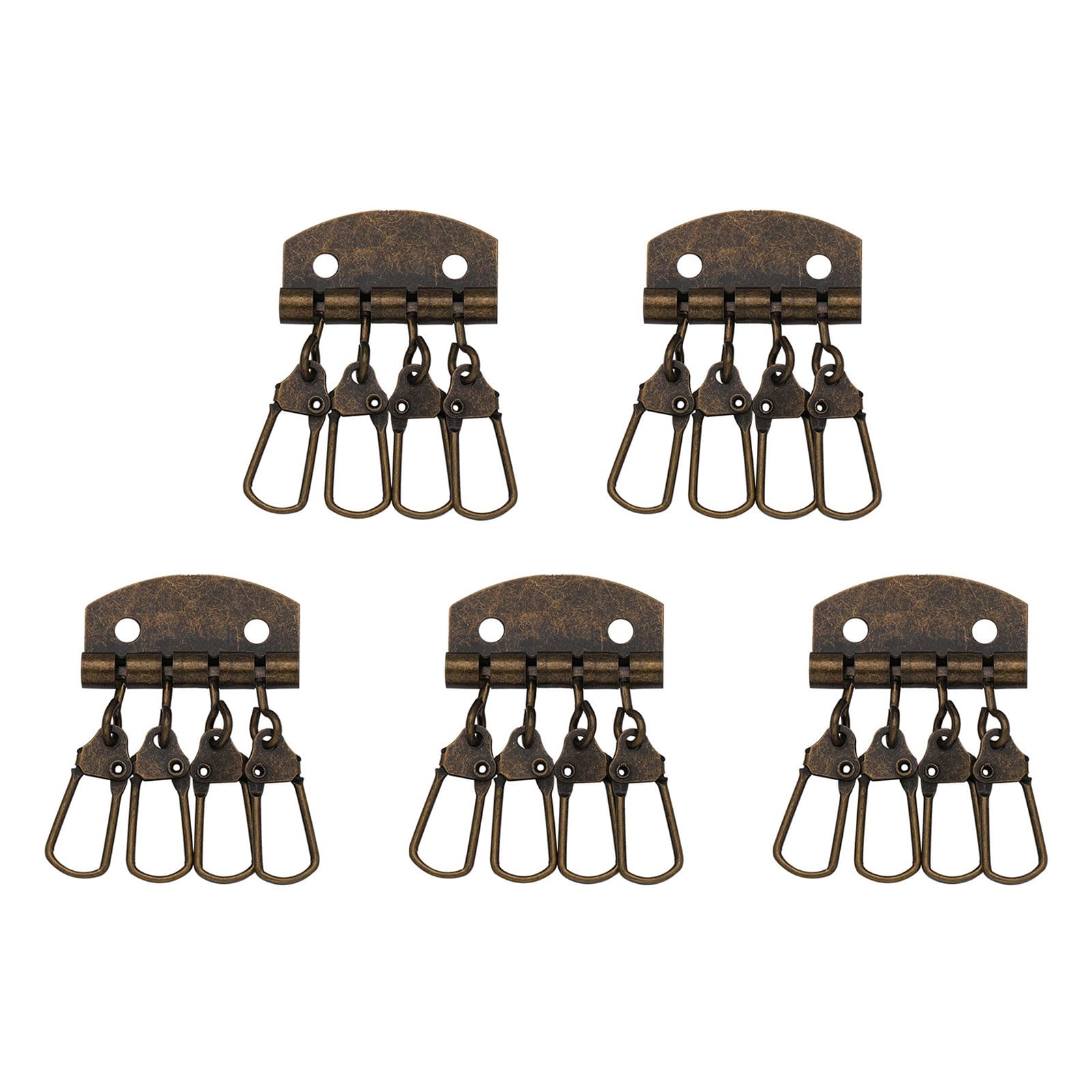 Tsophreniq 5 Pcs/Set Keychain Organizers Practical Holders Row Keyring Organizers Hardware Supplies for Wallet Purse Bag