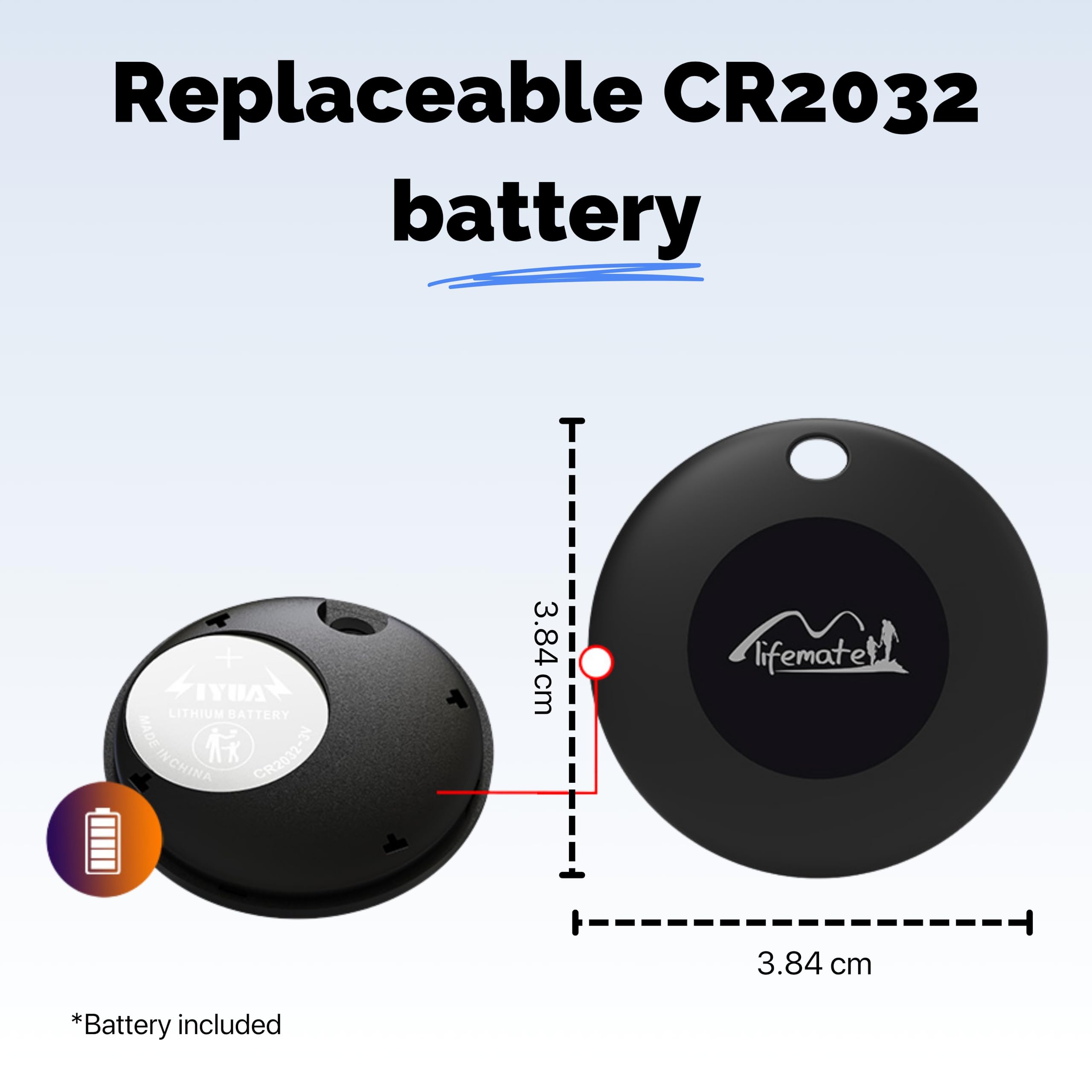 Lifemate Life Tag – Smart Bluetooth Tracker kompatibel med Apple Find My, AirTag-alternativ för nycklar, väskor, bagage och värdesaker – 8-pack, enkel spårning och snabb lokalisering