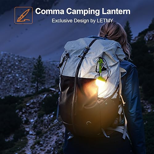 Miniatura 3 de LETMY Luces de camping recargables, paquete de 4 luces portátiles para tienda de campaña con 4 modos de iluminación, linterna LED de campamento de
