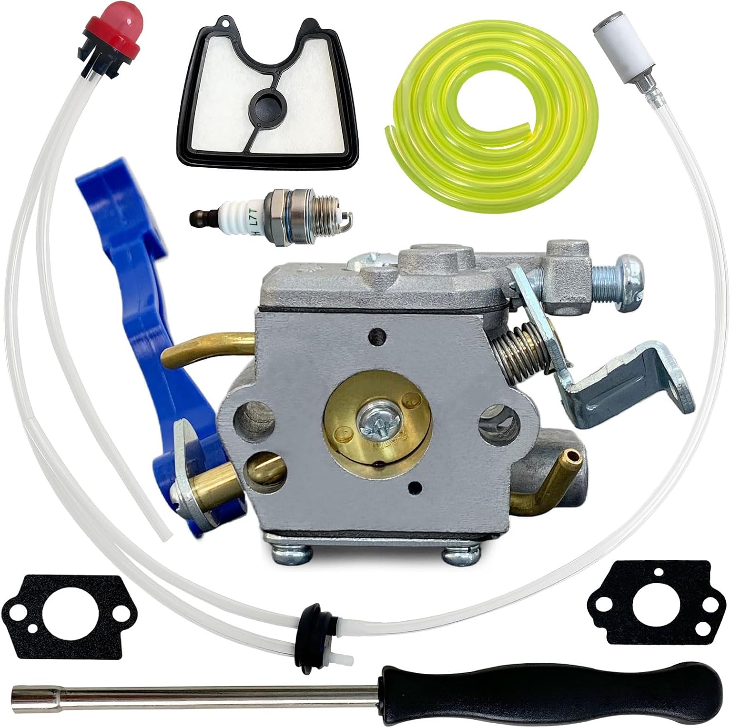 Ruixing OEM 125B Carburetor for Husqvarna 125B 125BV 125BVX 125BX Leaf Blower Parts Replace 590460102 545081811 Zama C1Q-W37 Carb with 545112101 Air Filter 581798001 Fuel Line Kit