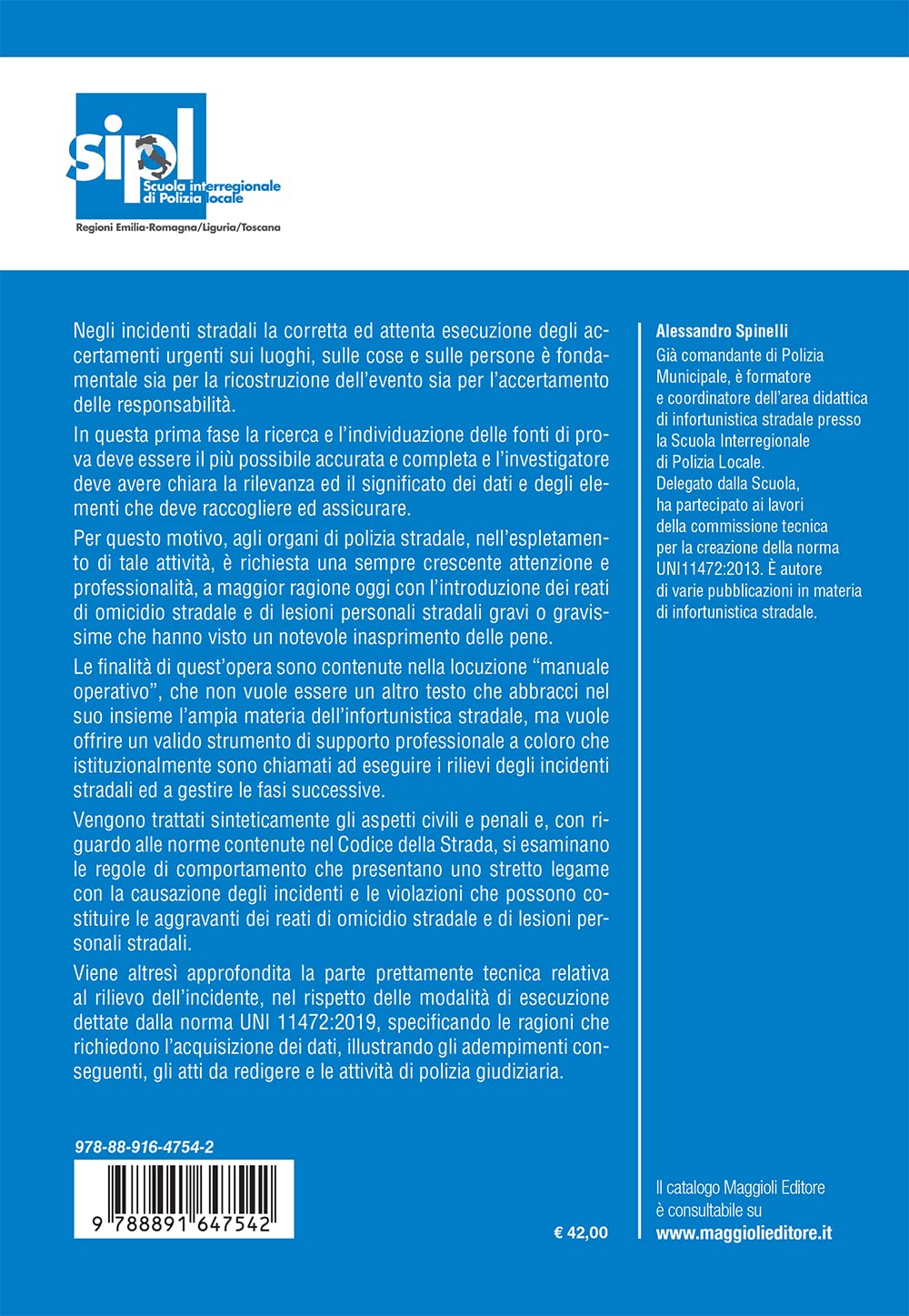 Rilievi di infortunistica stradale - Manuale operativo