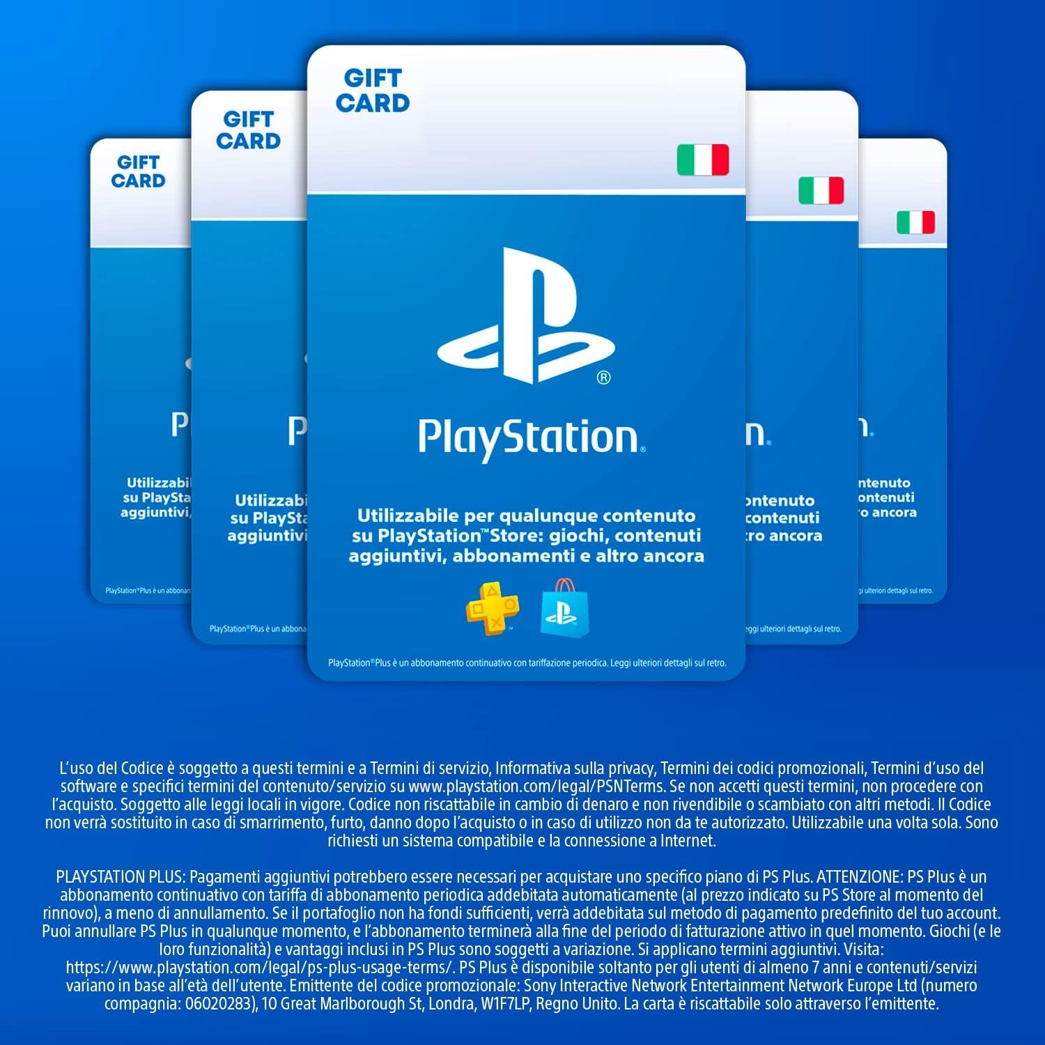 Playstation Sony 5 - DualSense Wireless Controller + 10 Store Gift Card | PSN Account italiano [Codice per email]