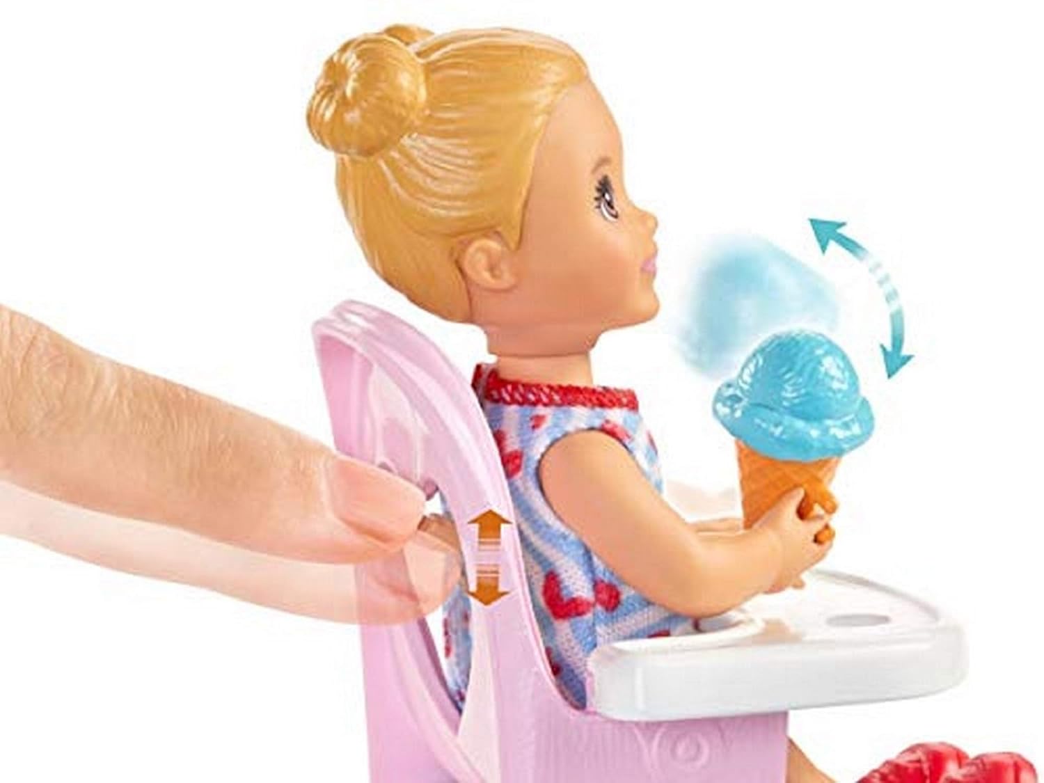 Buy Barbie Skipper Baby Sitters Doll And Feeding Fun Playset Online At Low Prices In India Amazon In