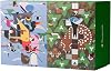 Pomegranate 120-Piece Charley Harper Jigsaw Puzzle for Adults & Families, Double-Sided Mini Set of 4, Matte Finish, Snug Fit