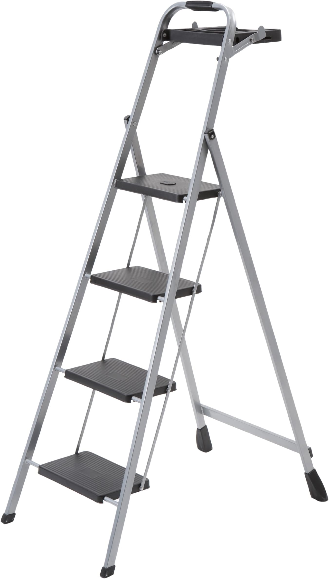 Skinny Mini 4-Step Steel Step Stool with Project Tray