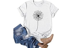 Women's Sunflower Heart Print T-shirt
