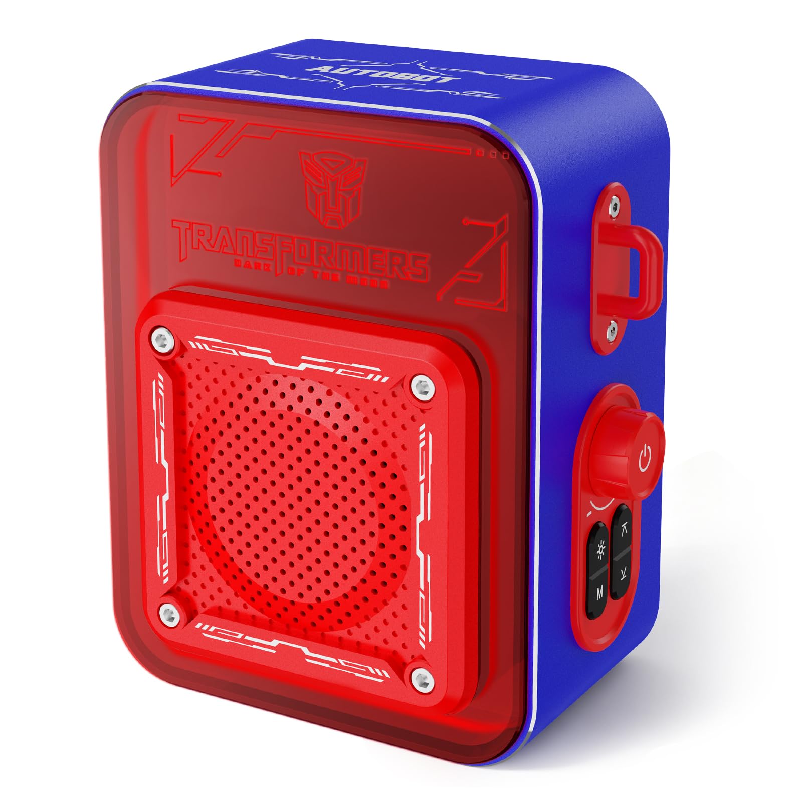 Transformers Portable IPX5 Waterproof Bluetooth Speakers, 6 RGB Light Modes Small Computer Speakers - Desktop & Outdoor with 5W Sound, Bluetooth 5.4, TWS Pairing, Valentines Birthday Gifts - Blue