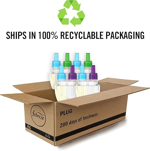 Miniatura 10 de Febreze Ambientador enchufable, repuesto de aceite perfumado que combate el olor, para el hogar, el baño y la cocina, de larga duración, gana brisa