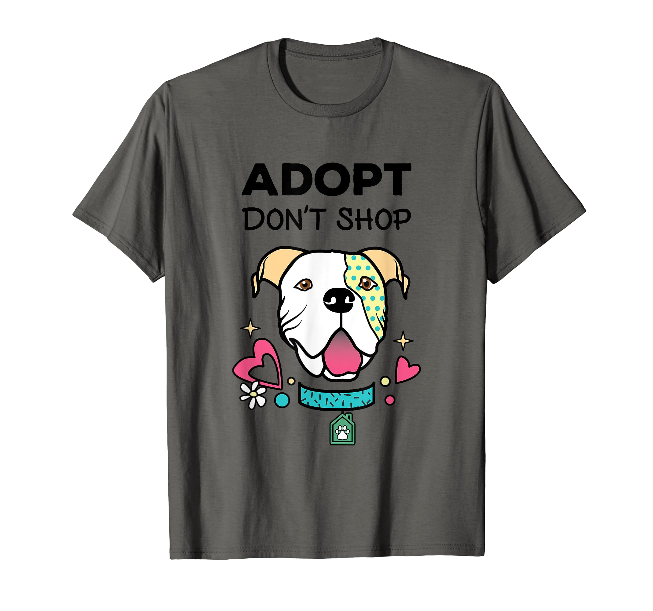 Adopt Don't Shop Rescue and Shelter Graphic T-Shirt