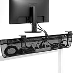VIVO No Serrure de serrage 44 dans Mesh Net Under Desk Cable Management Wire Organizer, Ajustable Home Office Standing Cord Storage Sleeve, Noir, DESK-AC44MH