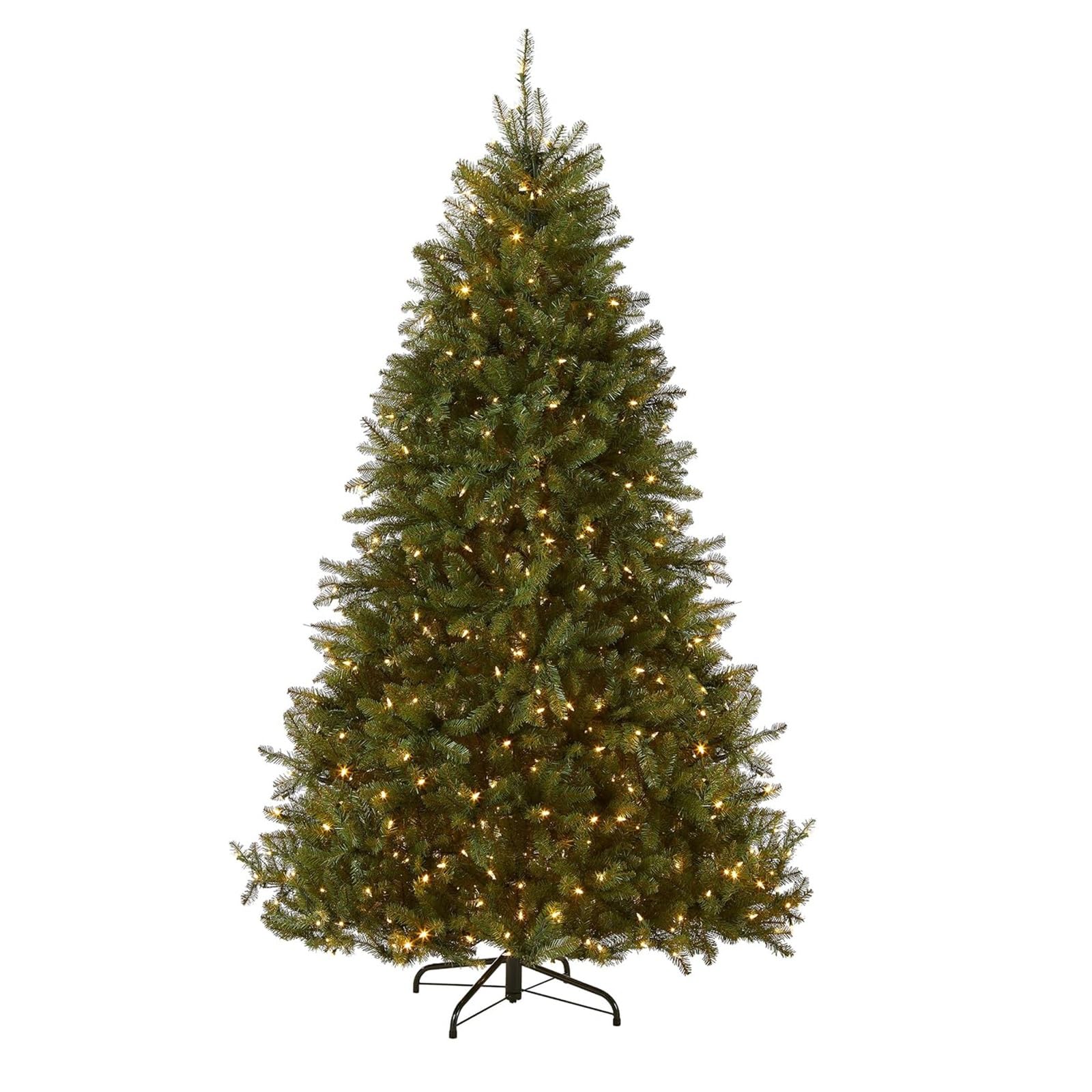 Árbol de Navidad Preiluminado, Árboles de Navidad Artificiales con Puntas de Ramas de PE y PVC, 120/150/180/210/240/300 cm, Decoración Navideña para el Hogar y la Oficina(10ft/300 x 180 cm)