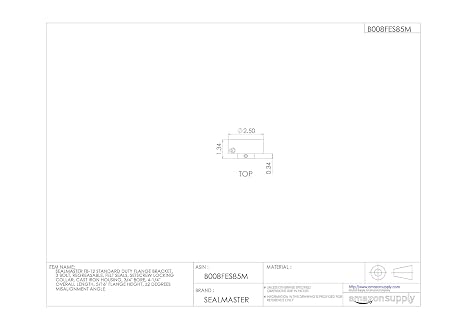 FB-12 Standard Duty Flange Bracket, 3 Bolt, Regreasable, Felt Seals, Setscrew Locking Collar, Cast Iron Housing, 3/4 Bore, 4-1/4 Overall Length, 5/16 Flange Height, 2 Degrees Misalignment Angle