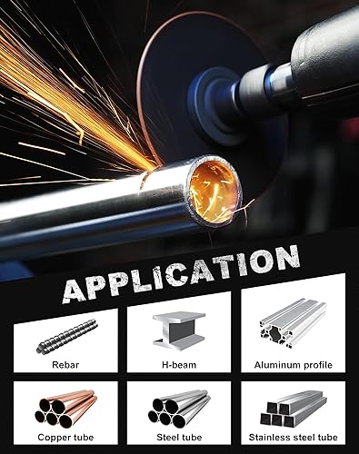 Miniatura 5 de Ruedas de corte EZARC Paquete de 24, Rueda de corte de 3” x 1/32” x 3/8”, Disco de corte de metal y acero inoxidable para amoladora de troquel