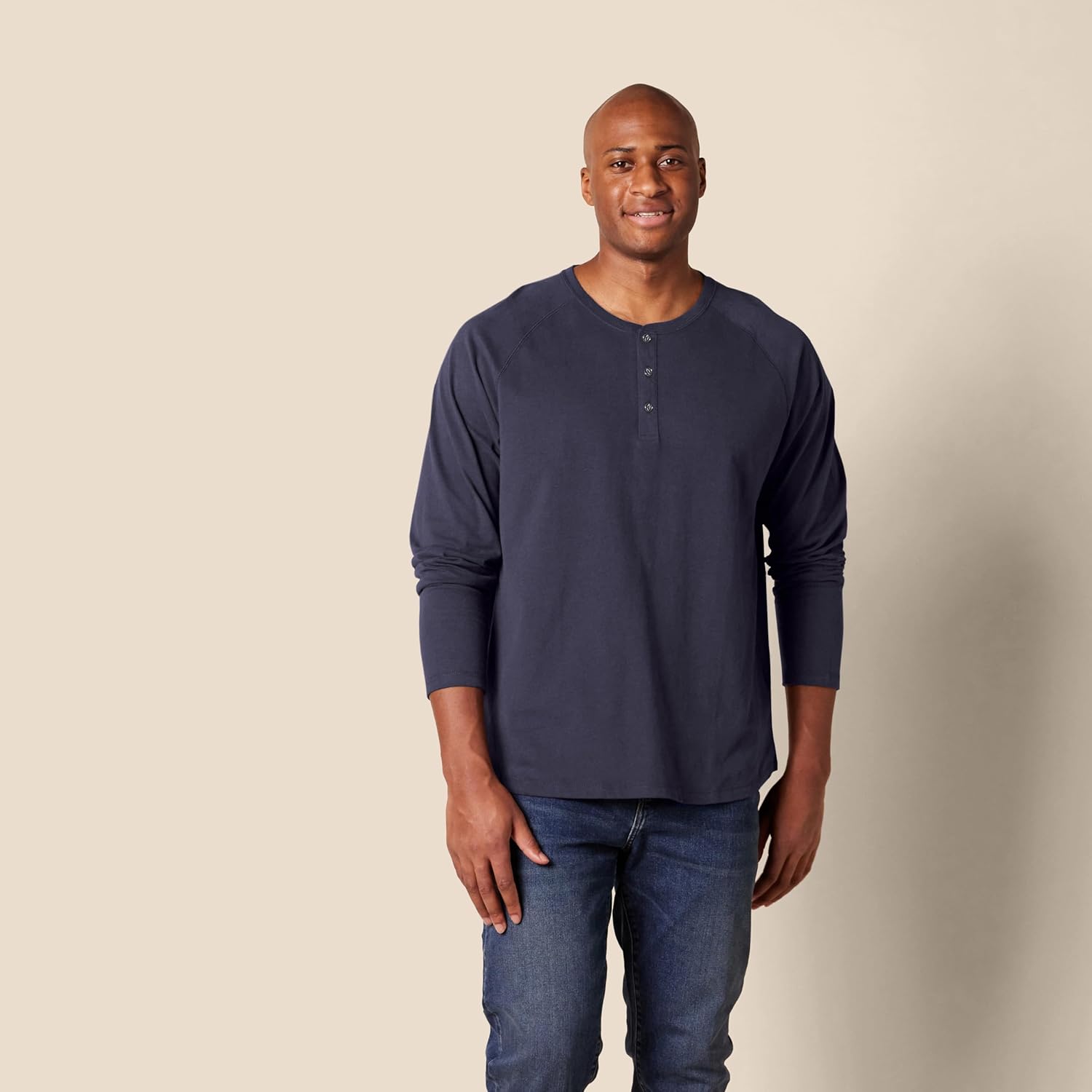 Amazon Essentials Long Sleeve Shirt for Men, Regular-Fit Henley, Available in Big & Tall - Image 6