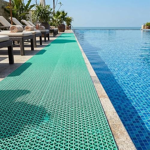 Griclner Non Slip Drainage Mats PVC Pool Floor Mat 0.23''
