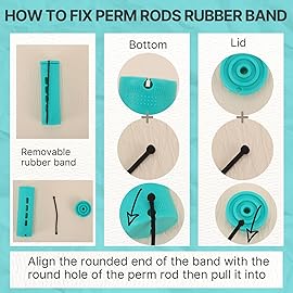 Perm Rods Jumbo, 36 pcs Extra Large Size Hair Rollers for Natural Hair Long Short Hair Styling Tool Curlers