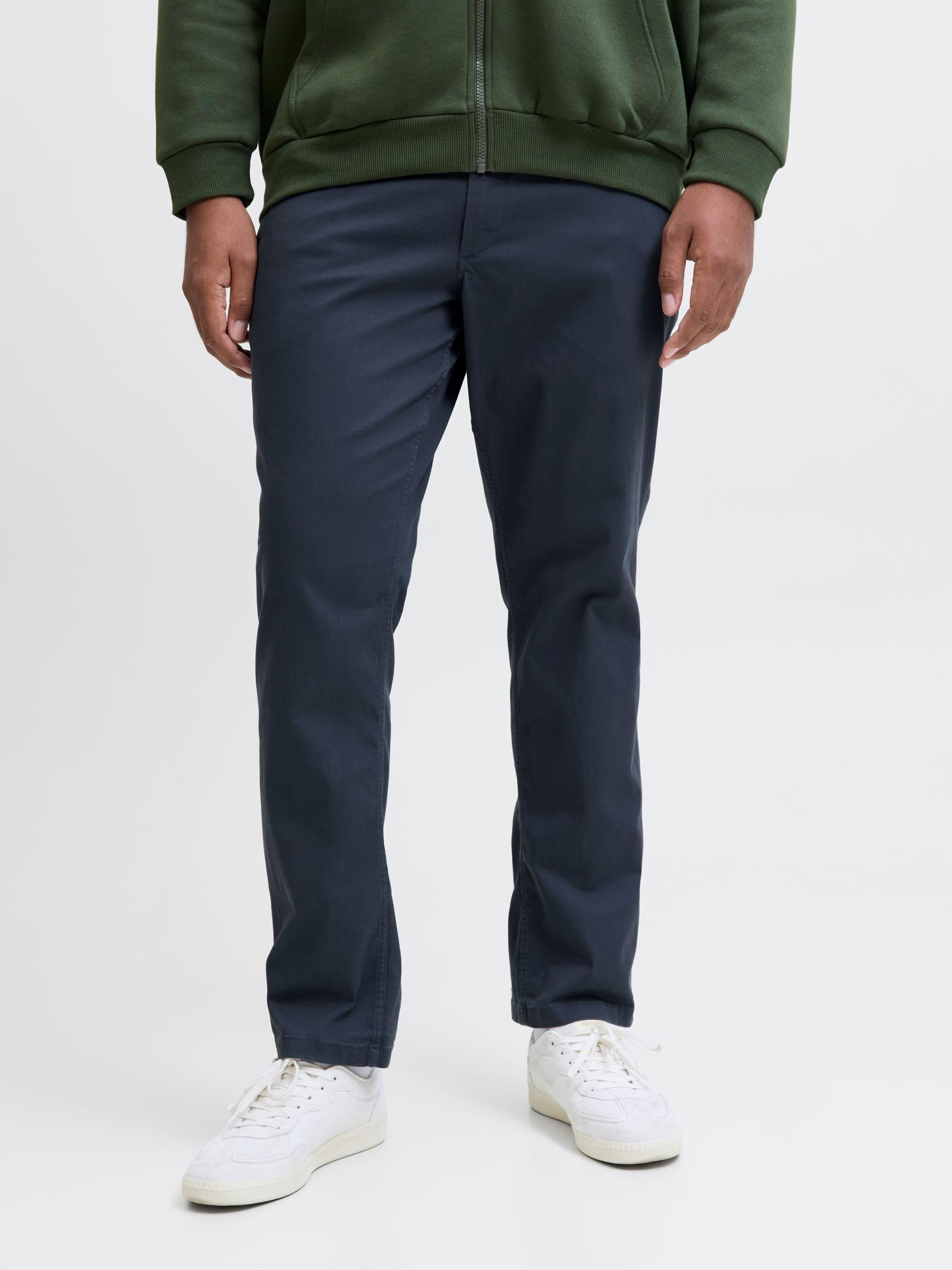 JACK & JONES Jpstmarco Jjdave Lc Noos Pls - spodnie chino Mężczyźni