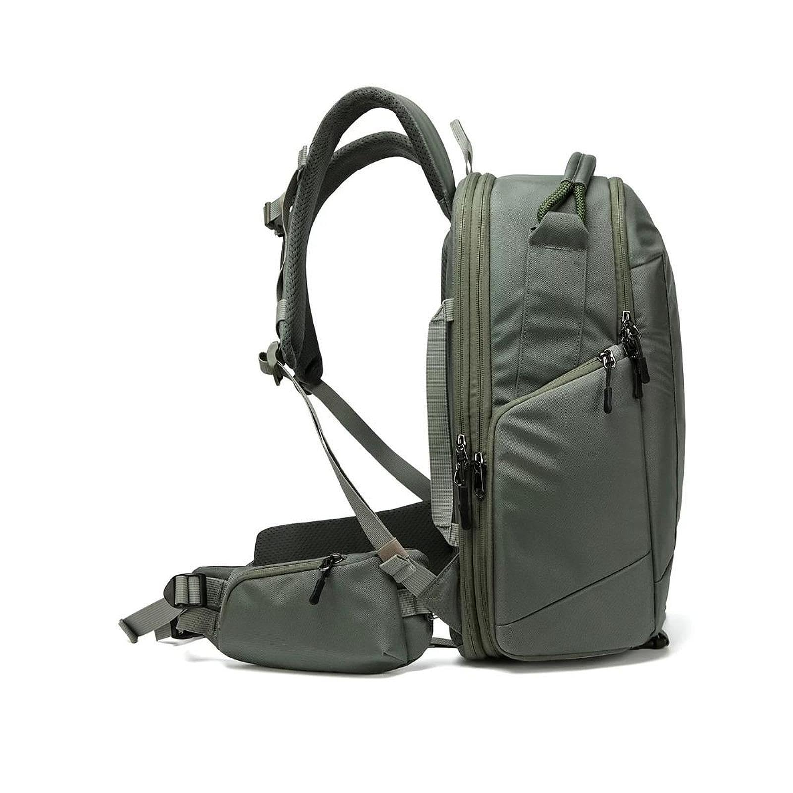 Waist Pack Ergonomico per Corsa con Design Curvo Cintura Regolabile per Uomo Donna Sportivo in Nylon Leggero Porta Telefono per attività, Verde