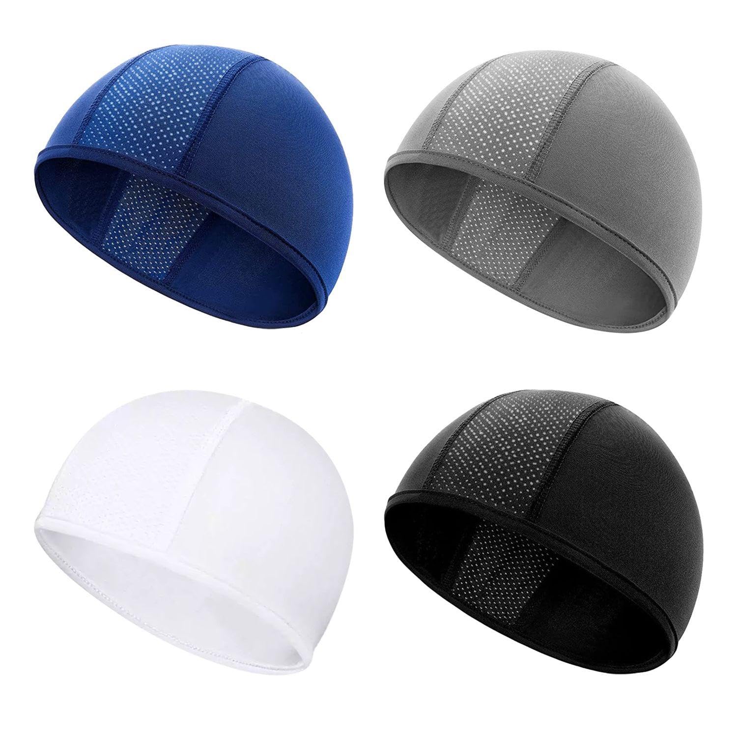 Pack De 4 Petits Chapeaux, Chapeaux De Cyclisme, Casques De Vélo pour Femmes, Foulards De Moto, Chapeaux De Cyclisme Foulard, Couvre-Chef De Sport