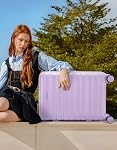 LARVENDER Carry On Luggage 22x14x9 Airline Approved, 20 Inch Expandable PC+ABS Hardside Suitcase Carry On Luggage with Spinner Wheels TSA Lock for Women Men (Lavender)
