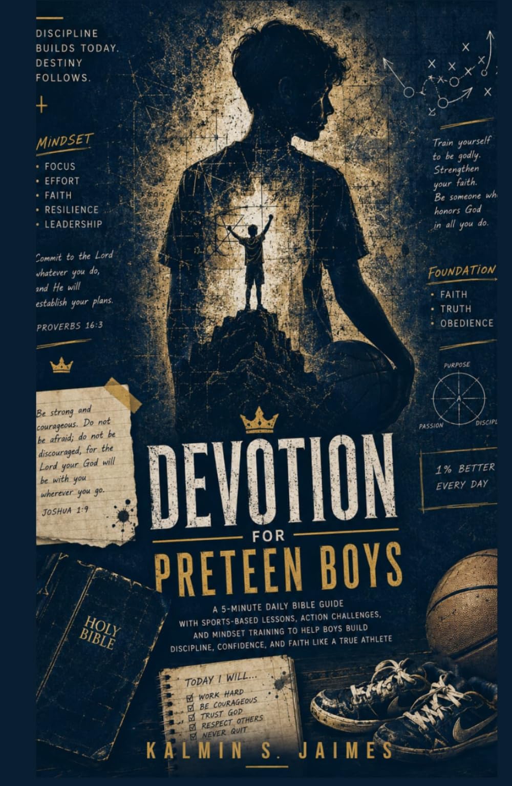Devotion for Preteen Boys: A 5-Minute Daily Bible Guide with Sports-Based Lessons, Action Challenges, and Mindset Training to Help Boys Build Discipline, Confidence, and Faith Like a True Athlete.