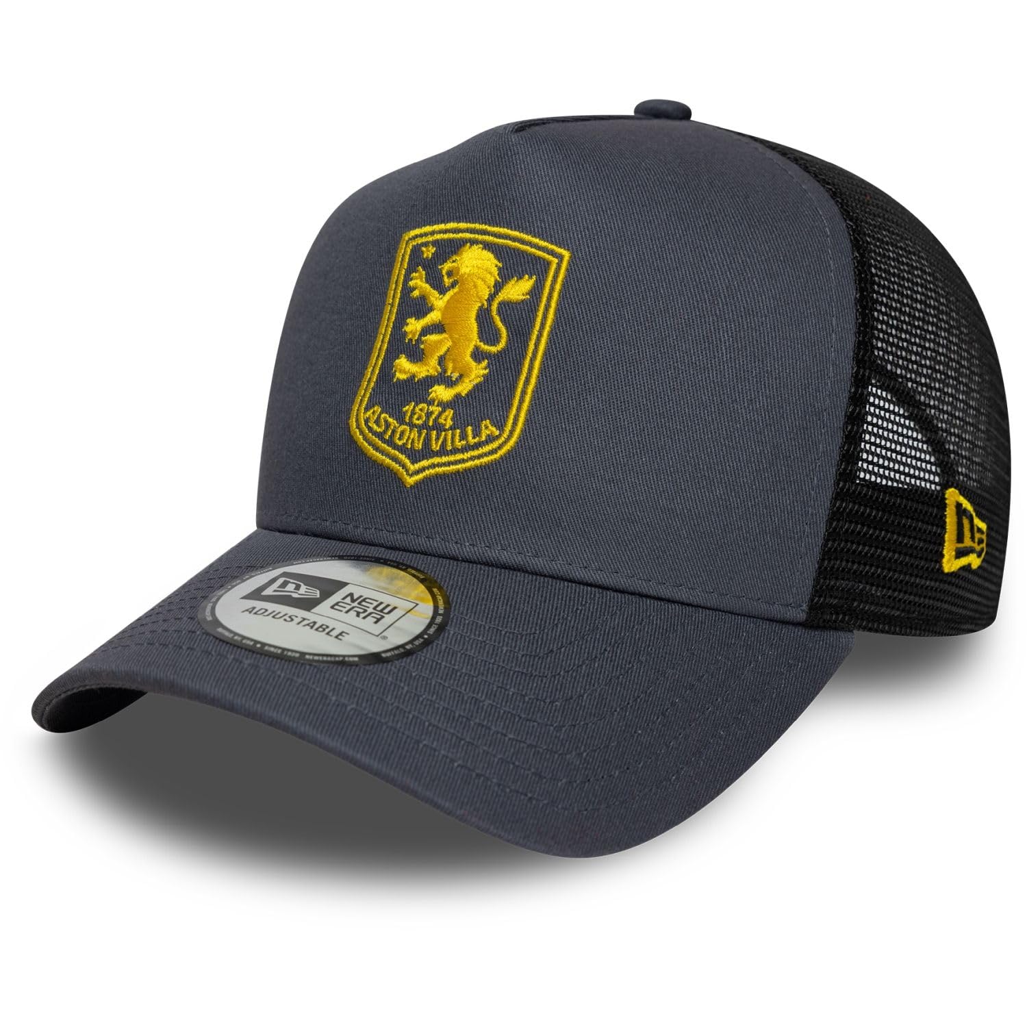 New Era Cappello da baseball 9Forty Trucker Aston Villa Football Club E Frame per adulti, grigio