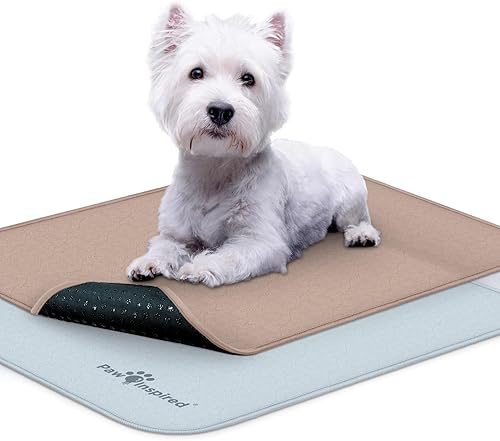 Miniatura 7 de Paw Inspired Forros lavables para jaulas de perros (paquete de 2)  A prueba de fugas, almohadillas antideslizantes para orina para perreras de 42