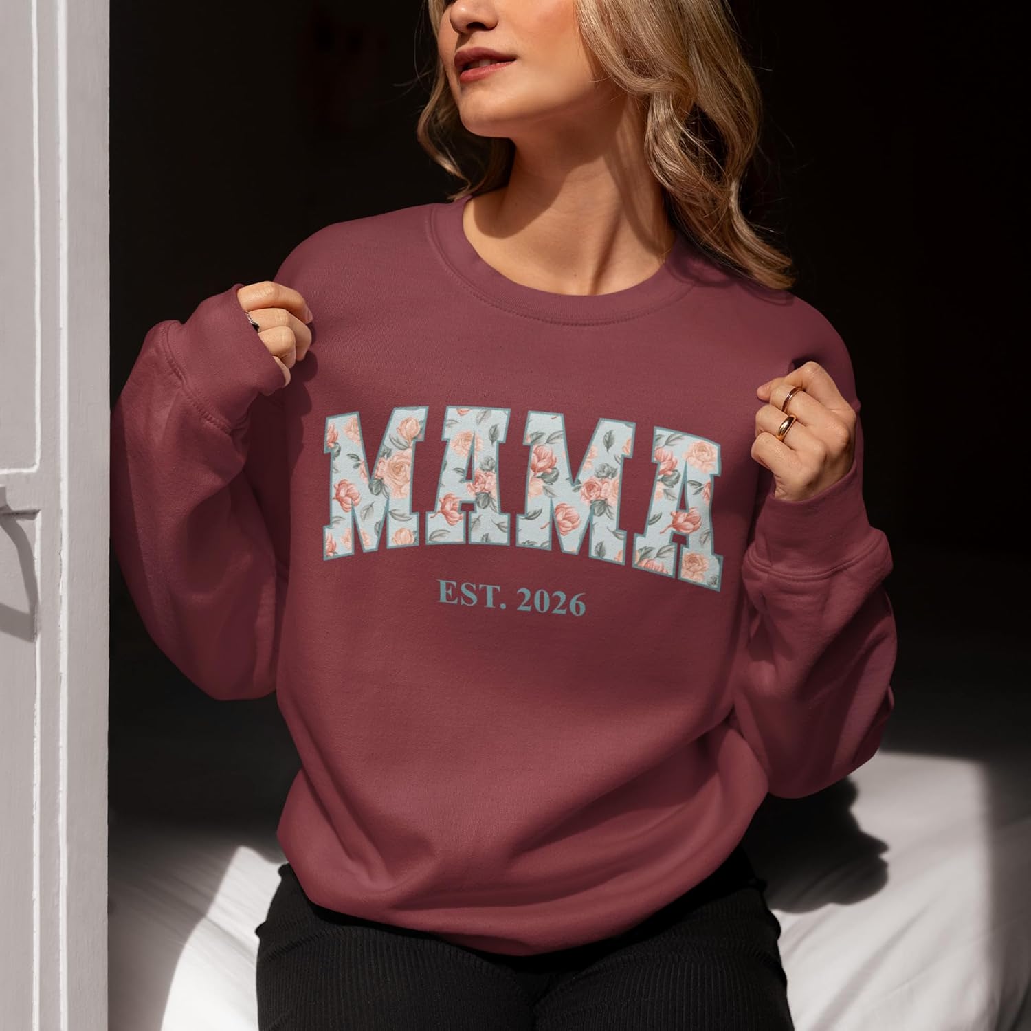 ROKO CLOTHING Custom Grammy Sweatshirt Grandma Mama Printed Hoodie Personalized Mom Grandmother Gift for Nana Gigi Granny - Image 2