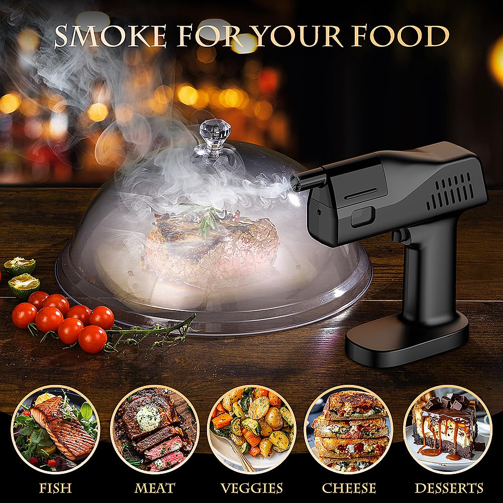 EAEX Drinks Bubble Smoker, Includes Aromas and Edible Bubbles, for Cocktails and Enhancing The Flavour of Food, Bar/Home Use (1S Pro)