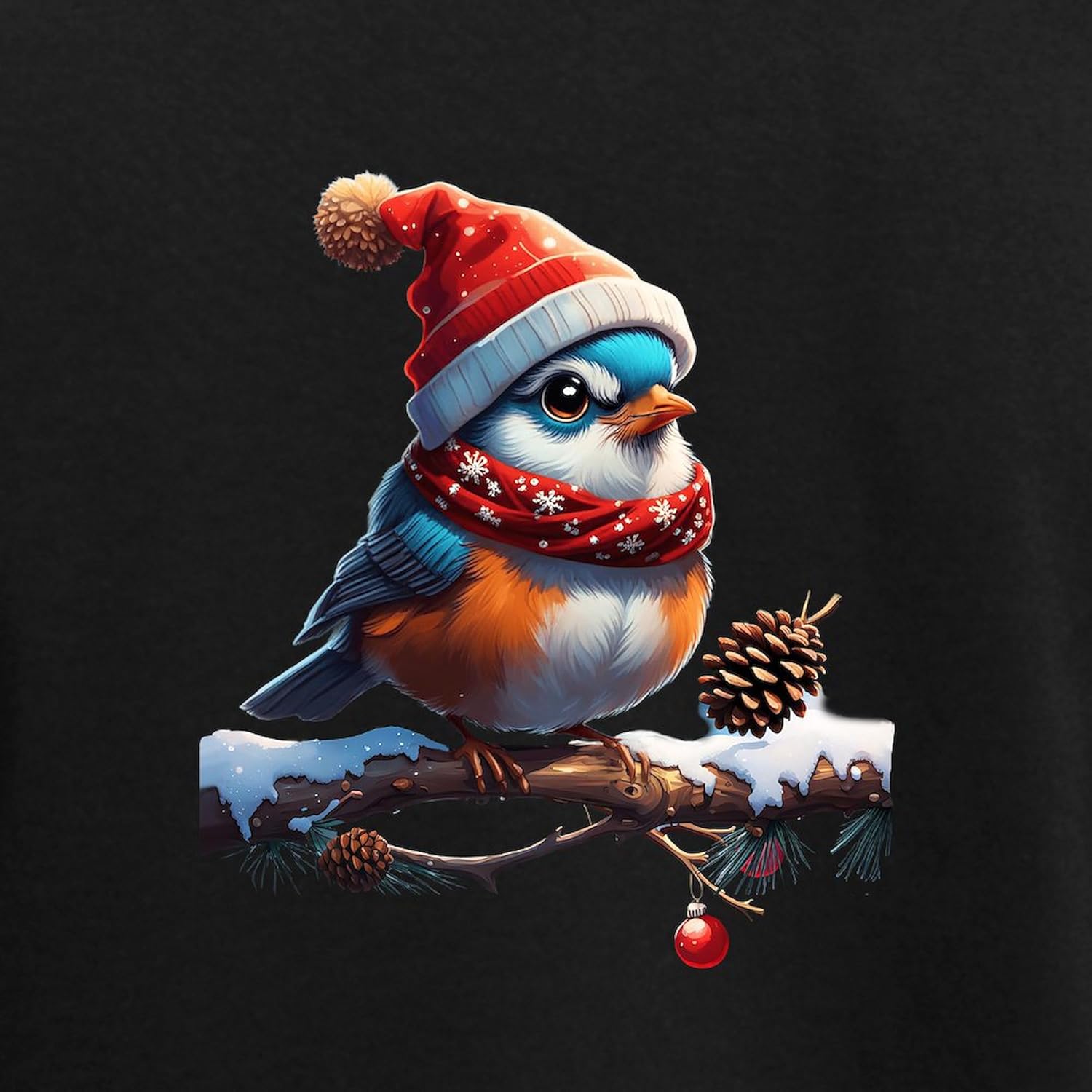 CafePress Cute Christmas Bird Pajamas Womens Novelty PJ Sleepwear