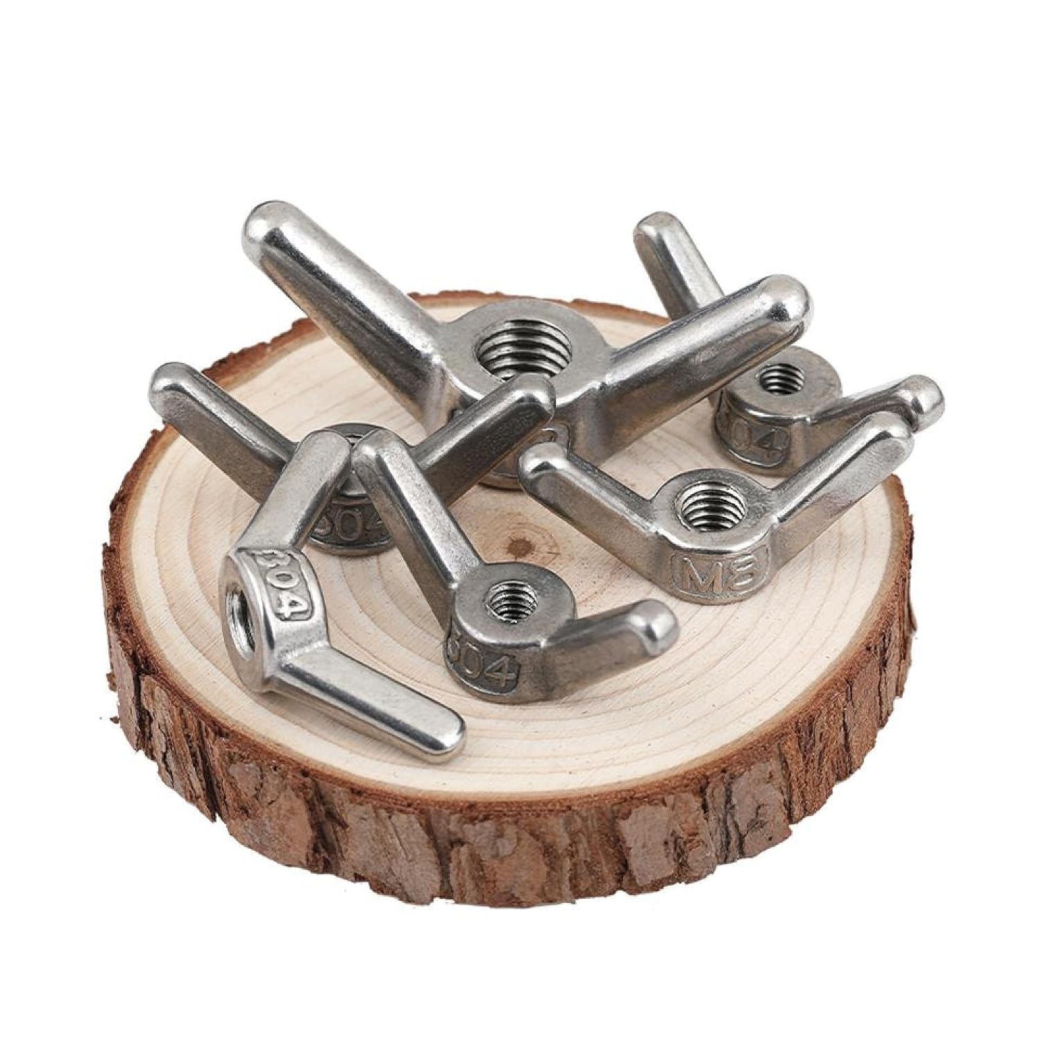 304 Stainless Steel Butterfly Wing Nuts M6-M24 10 Pcs(M18(10pcs))