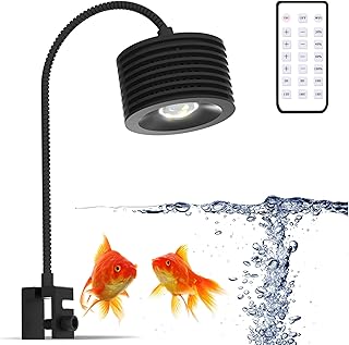 Lominie アクアリウム ライト 水草 水槽 照明 LEDライト 調光可能 小型水槽用 水草育成用・ 熱帯魚観賞魚飼育ライト クリップ式