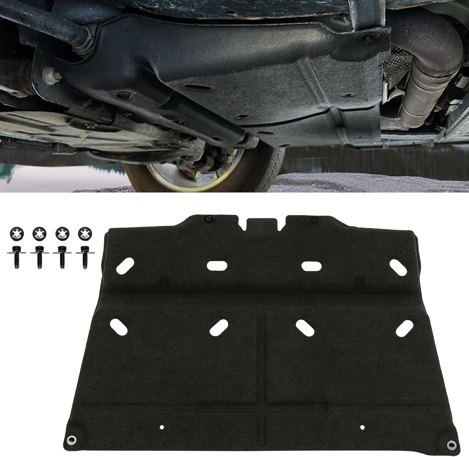 Engine Splash Shield Under Car Engine Shield Cover Compatible with Honda Civic 2016-2021, Engine Case Splash Guards Lower Engine Cover Replace Accessories Fits 74110-TBA-A00 74110TBAA00