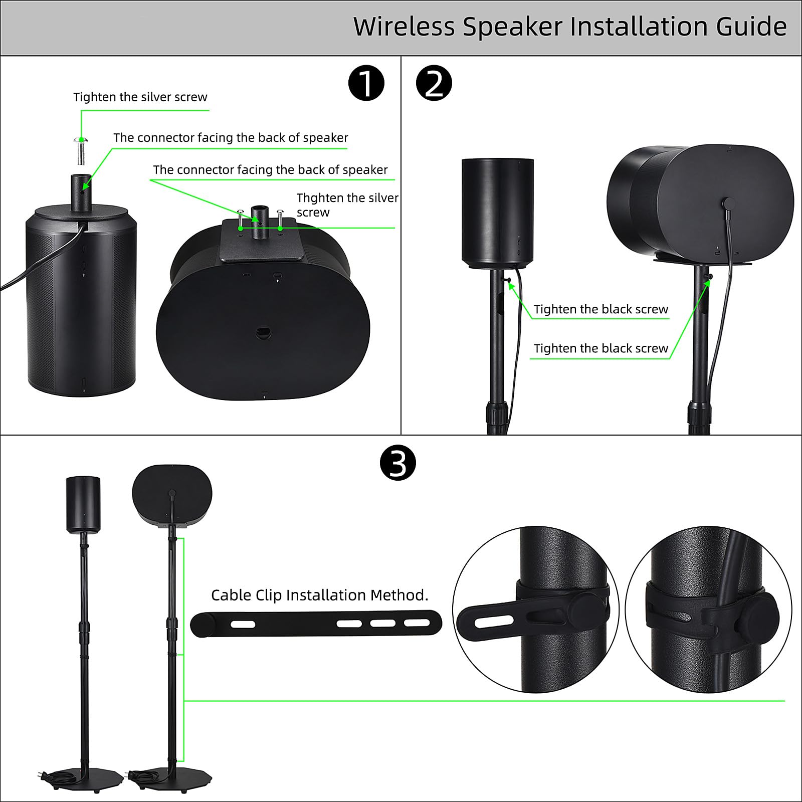 Supporto sicuro in acciaio al carbonio, supporto salvaspazio per accessori audio surround 300 100, accessori audio per la casa, supporto regolabile in altezza