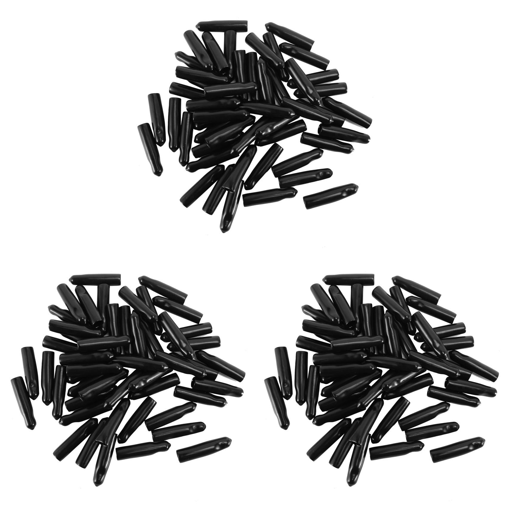Hndhbfgrt Black Rubber Pourer Cap Liquor Bottle Pourer Cover Dispenser Spout Dust Covers (144)