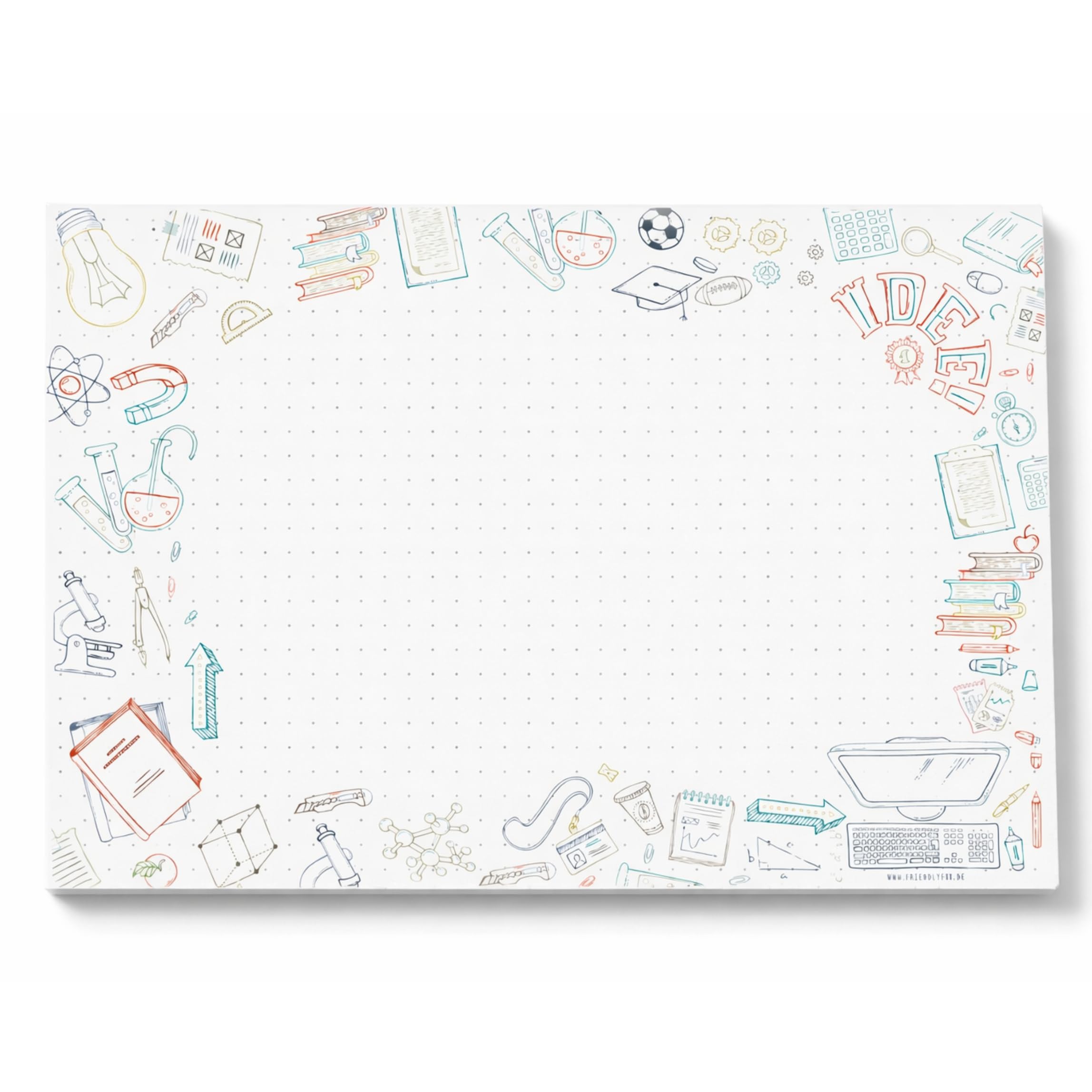 Friendly Fox Sottomano di carta XXL DIN A2 da strappare per bambini
