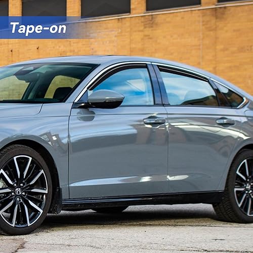 Vista 65 de Viseras de ventana in-Channel, protectores contra la lluvia para 2011-2023 Dodge Charger, visores de ventilación de ventana con deflectores