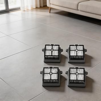 4-Pack Washable for Replacement Filters for Tineco for iFloor 5 Breeze for Vacuum Cleaner, Reusable Spare Parts Exhaust Air Filtration