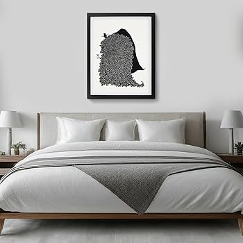 Marino、1957、希少画集画、新品額装付 Amazon.com: Monochrome Arts by Marino Pen Drawing Giclee