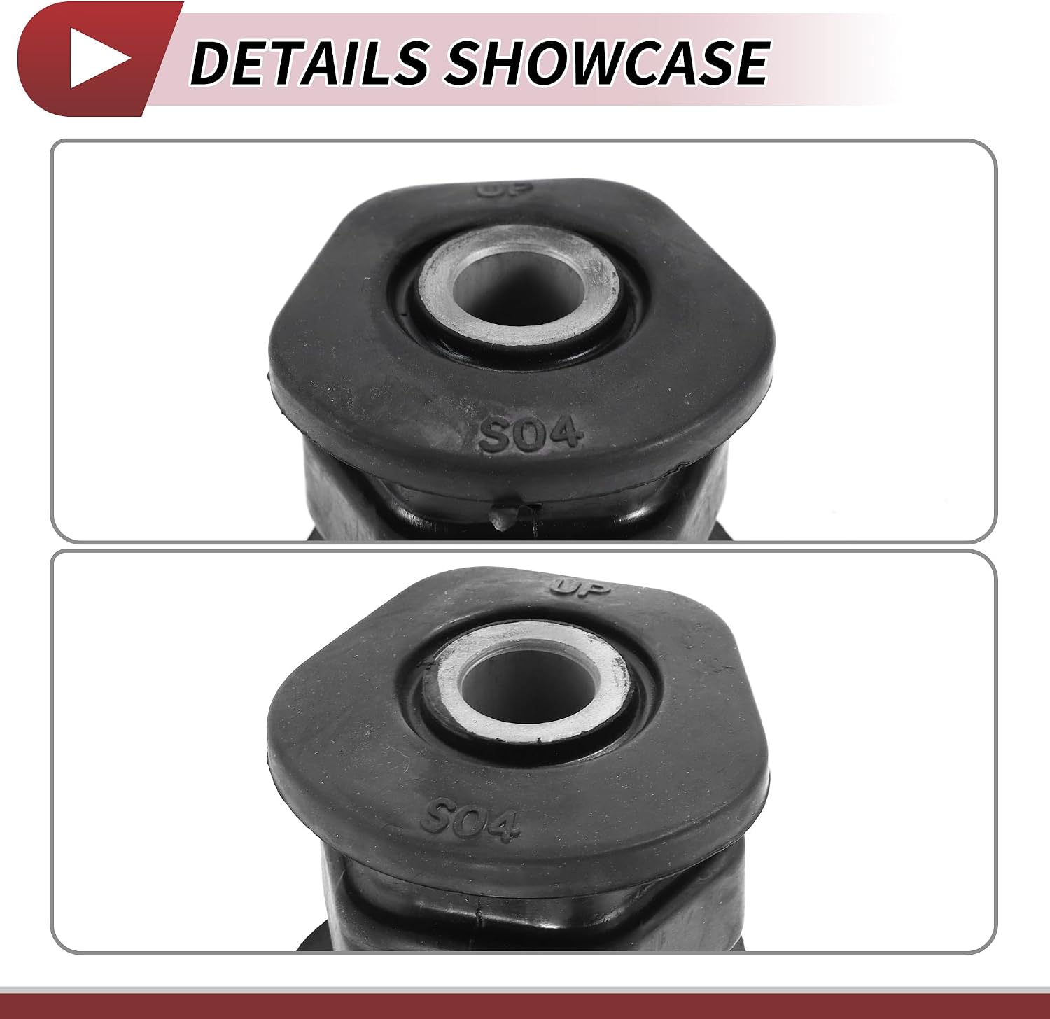 2 Pcs Control Arm Bushing for Honda CR-V Civic Front Lower No.51391S04005 Replace Parts