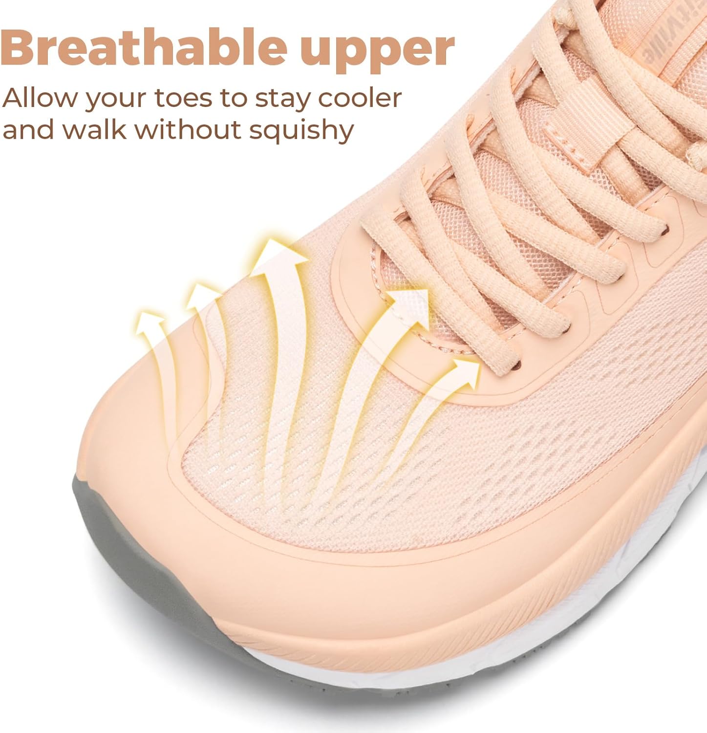 FitVille Wide Toe Box Shoes Women Comfortable Non Slip Wide Walking Shoes Women Swollen Feet Lightweight - Image 3