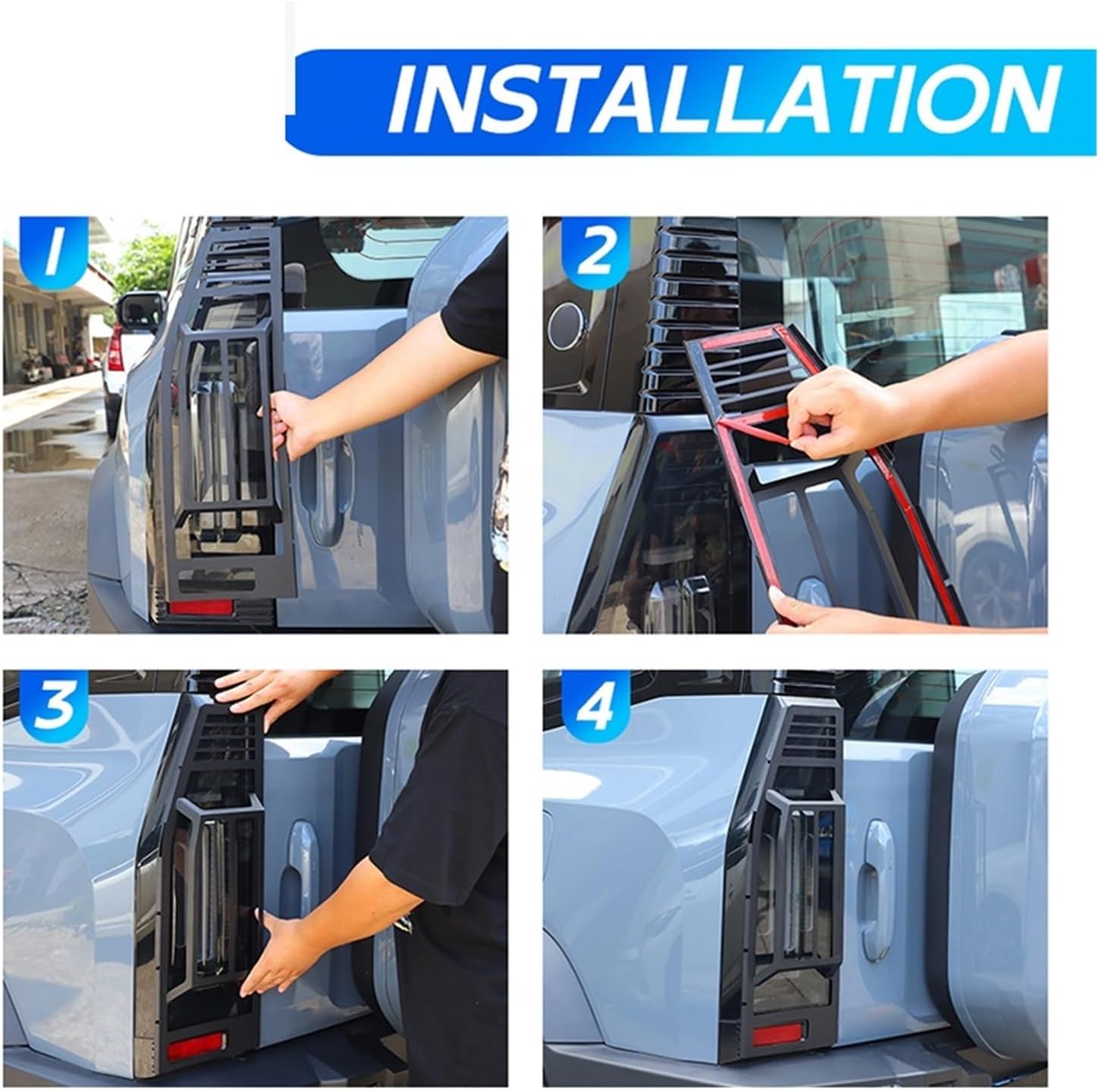 Iron Exterior Rear Tail Light Protective Cover Compatible For Chery Jetour Traveller T2 2023 Up Car Accessories