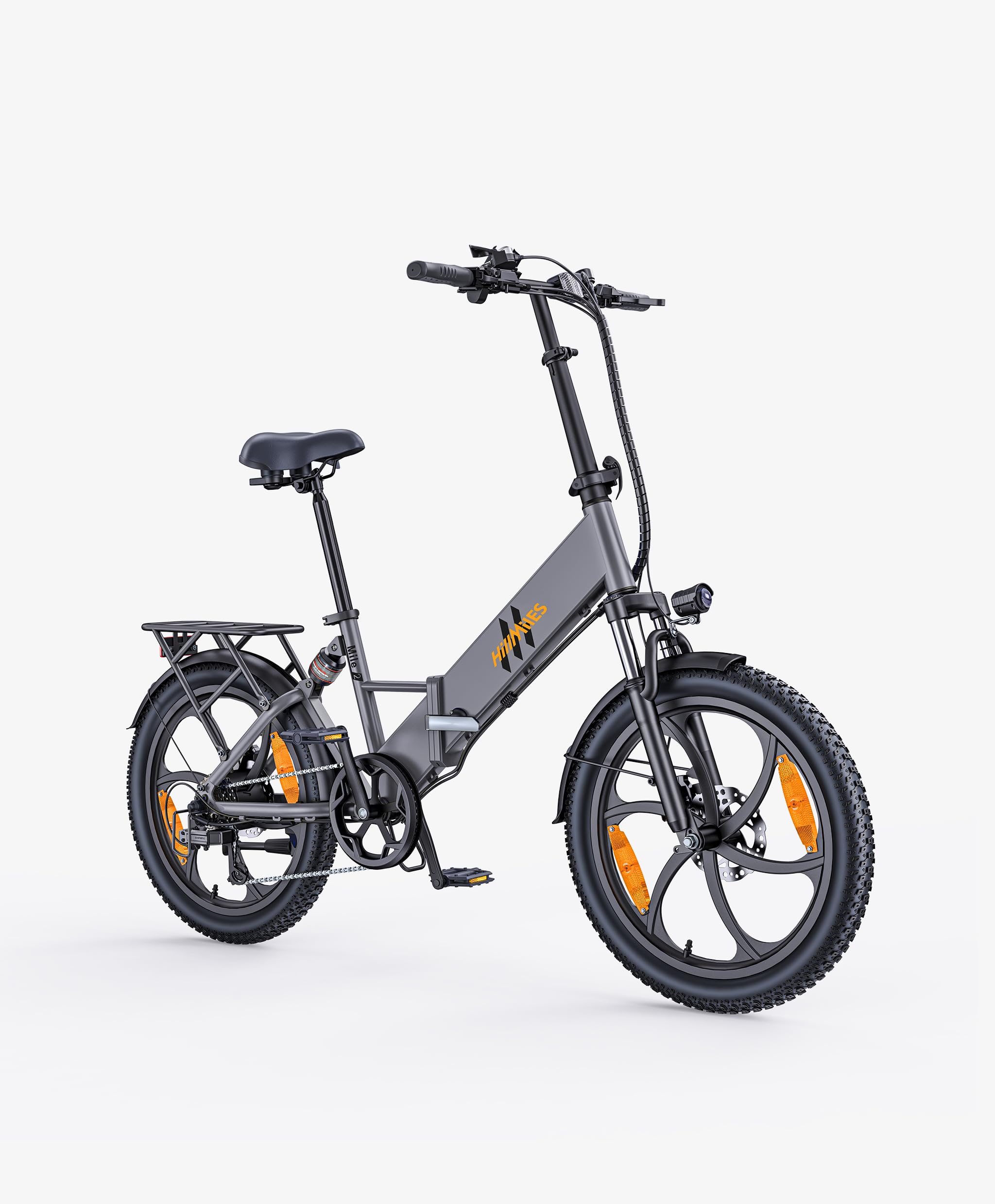Bicicletta elettrica pieghevole per adulti Mile 2 250W, dotata di batteria rimovibile da 36V 13Ah, velocità massima di 25 chilometri all'ora, autonomia di 100 chilometri