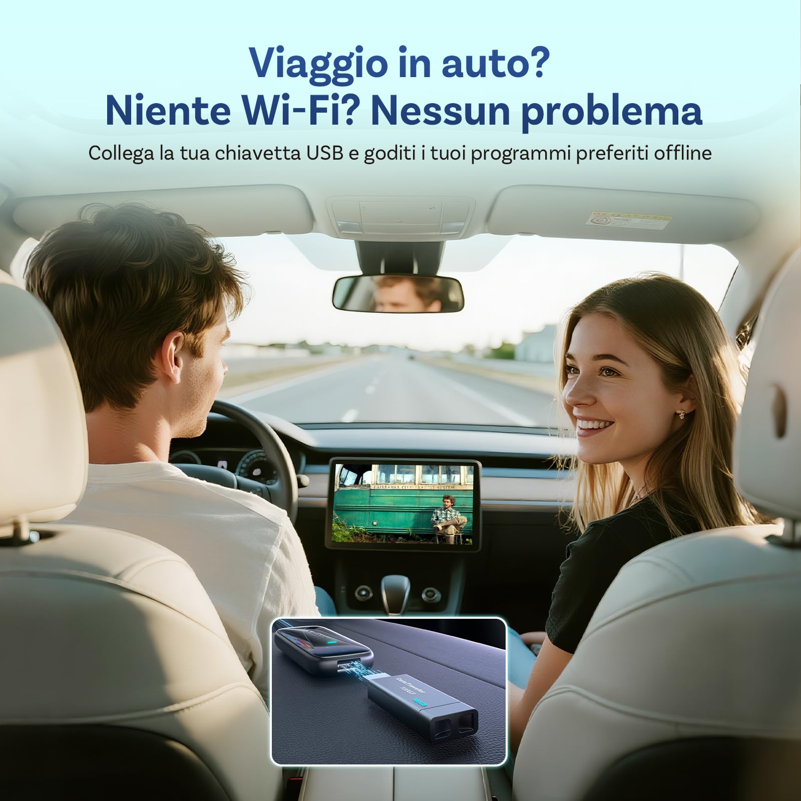OTTOCAST Play2Video Ultra, 2026 Adattatore Wireless CarPlay & Android Auto con Netflix/YouTube/IPTV/Prime Video integrati, Box AI di Android 12.0 per veicoli con CarPlay cablato di fabbrica